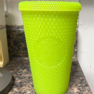 Starbucks Bright Green Textured Tumbler